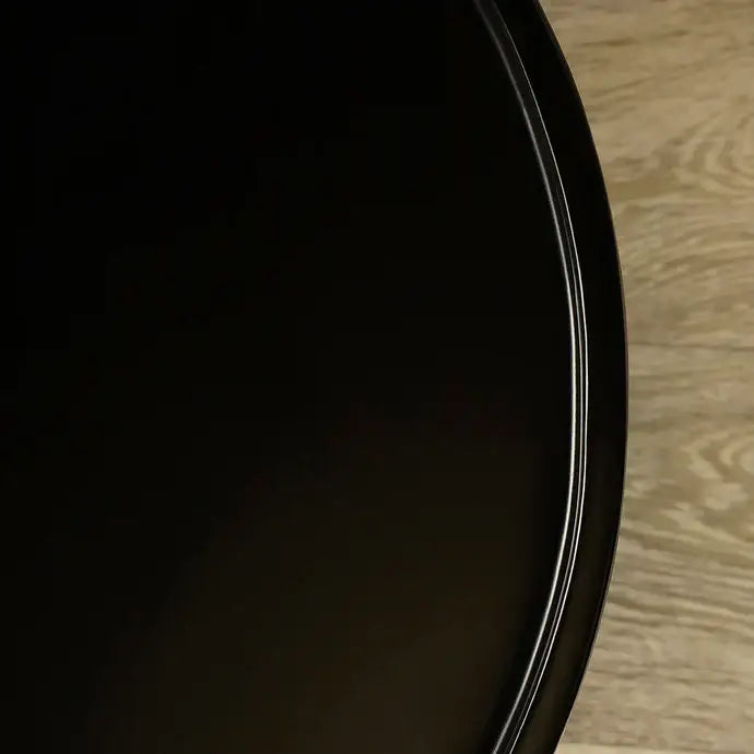 Scout Coffee Table – Matte White & Black Fiberglass