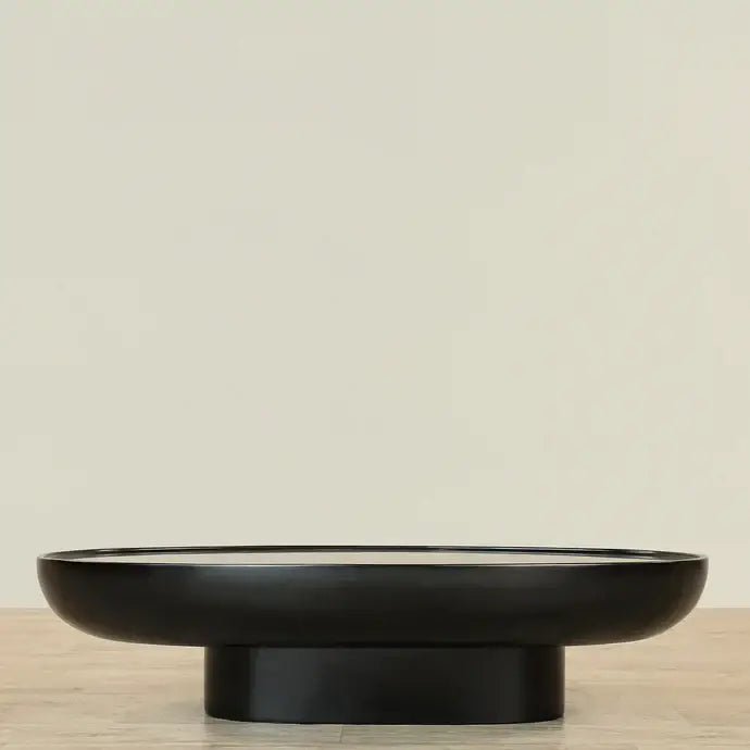 Scout Coffee Table – Matte White & Black Fiberglass