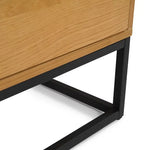 Load image into Gallery viewer, Serelume Dressing Table with Mirror – Antique Oak &amp; Black