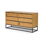 Load image into Gallery viewer, Serelume Dressing Table with Mirror – Antique Oak &amp; Black