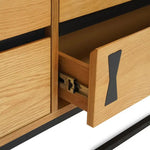 Load image into Gallery viewer, Serelume Dressing Table with Mirror – Antique Oak &amp; Black