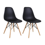 Load image into Gallery viewer, Set of 2 Black Shell Dining Chair, Mid-Century Modern Eames DSW-GCC Home Center