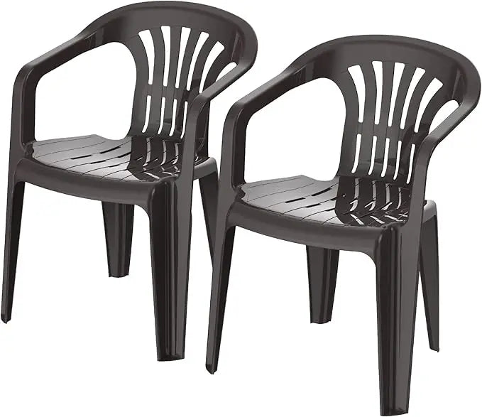 Set of 2 Duchess Chair, Outdoor/Indoor Chairs - Dark Brown-GCC Home Center