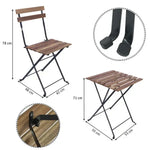 Load image into Gallery viewer, Set of 3 Folding Dining Table Chair-GCC Home Center