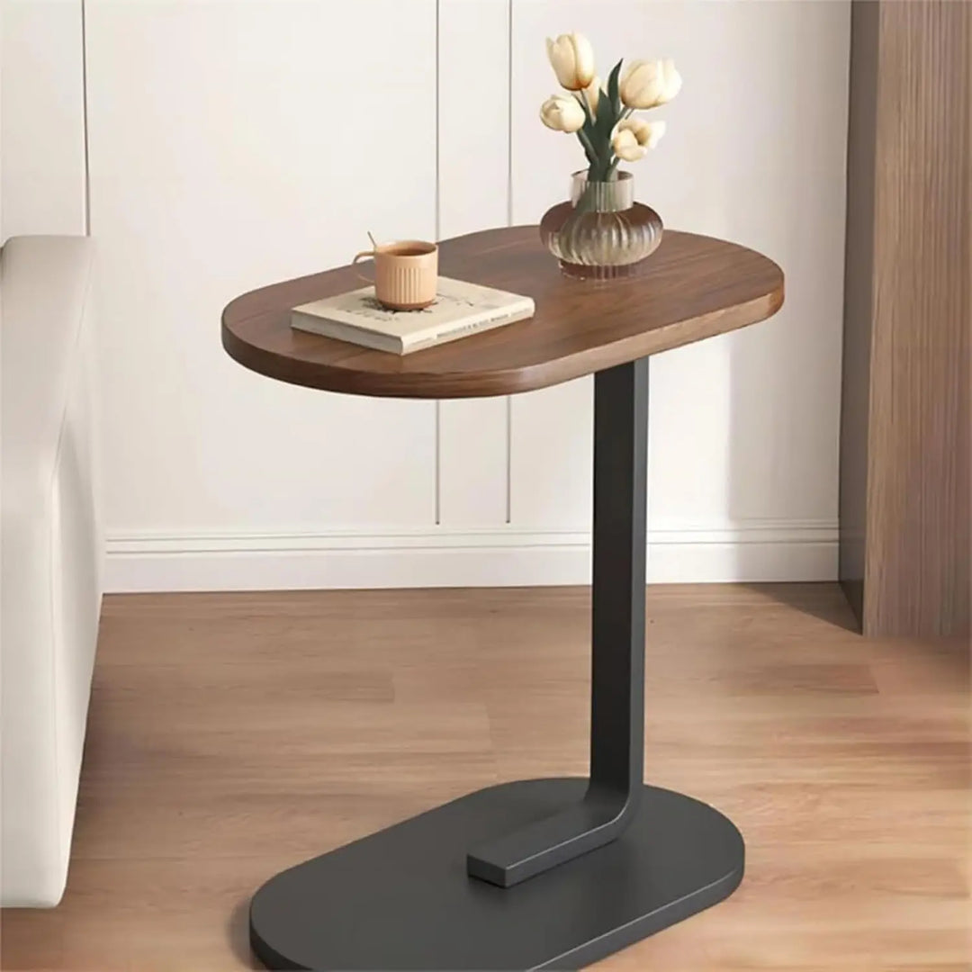 Baoly Narrow Side Table for Small Spaces, Small End Table, Small Side Table for Couch, Small Coffee Table for Living Room, Bedroom, Brown-GCC Home Center
