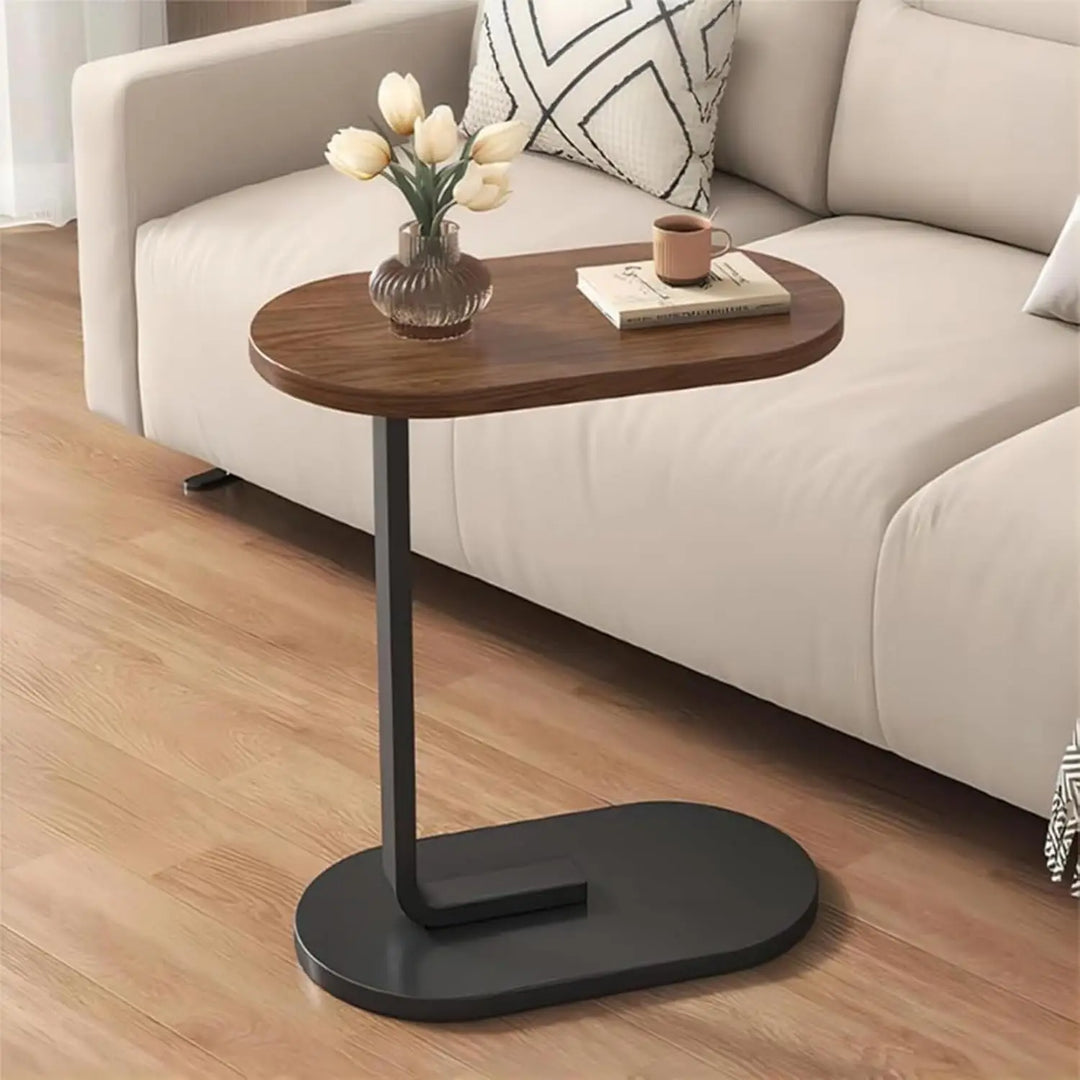 Baoly Narrow Side Table for Small Spaces, Small End Table, Small Side Table for Couch, Small Coffee Table for Living Room, Bedroom, Brown-GCC Home Center