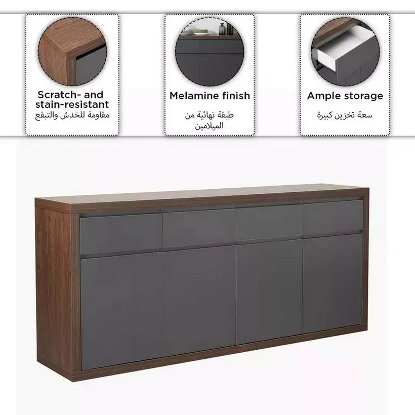 Sideboard with 4 Doors and 4 Drawers