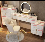 Load image into Gallery viewer, Simple Solid Wood Dressing Table for Bedroom, Massive Storage Drawers, Smart Mirror and a Chair.-GCC Home Center