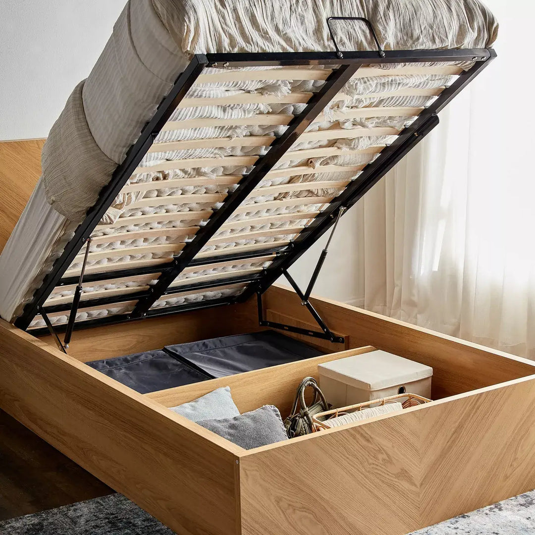 Single Bed with Hydraulic Storage - 120x200 cm-GCC Home Center