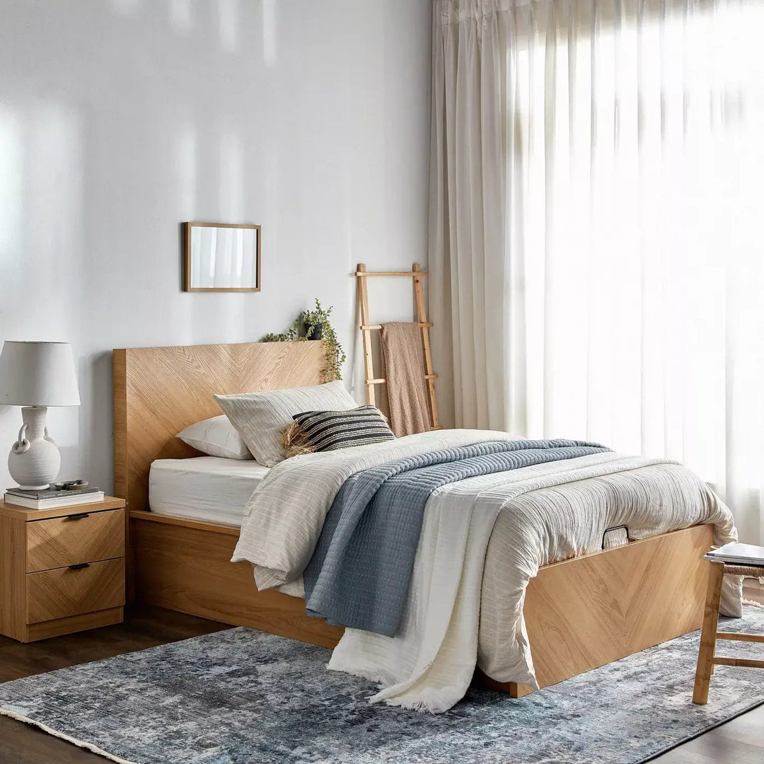 Single Bed with Hydraulic Storage - 120x200 cm-GCC Home Center