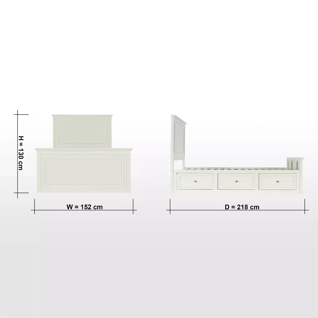 Single Bed with Storage For Kids - 120x200 cm-GCC Home Center