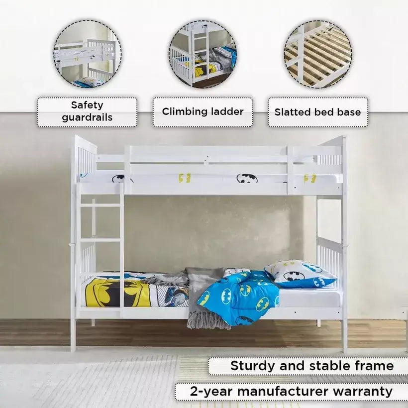 Single Bunk Bed - 90x200 cm-GCC Home Center