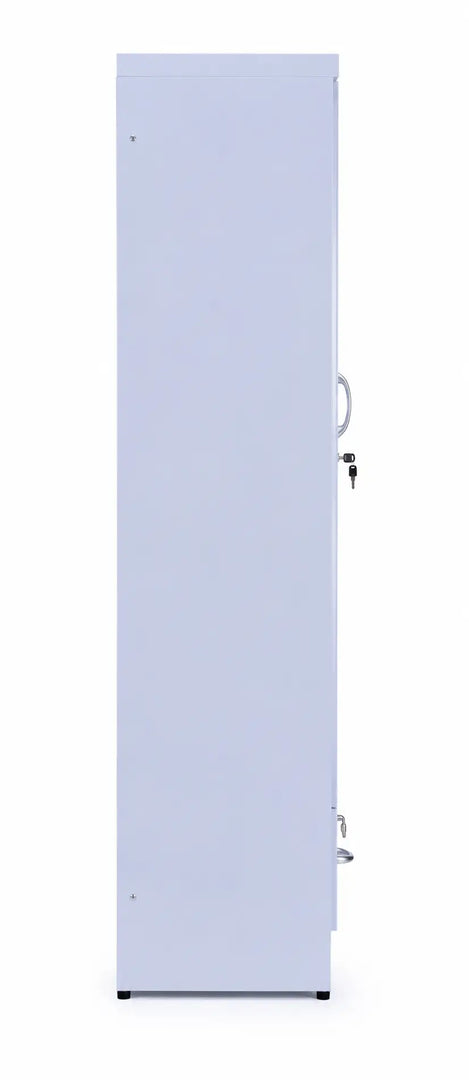 Arabian Mall Single Door Wooden Wardrobe with Shelf and Lockable Drawer