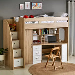 Load image into Gallery viewer, Single Loft Bed with Storage - 90x190 cm-GCC Home Center