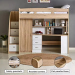 Load image into Gallery viewer, Single Loft Bed with Storage - 90x190 cm-GCC Home Center