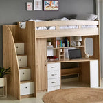 Load image into Gallery viewer, Single Loft Bed with Storage - 90x190 cm-GCC Home Center