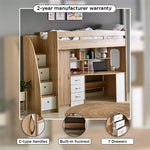 Load image into Gallery viewer, Single Loft Bed with Storage - 90x190 cm-GCC Home Center