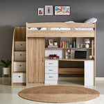 Load image into Gallery viewer, Single Loft Bed with Storage - 90x190 cm-GCC Home Center