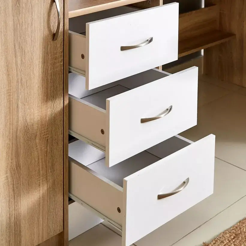 Single Loft Bed with Storage - 90x190 cm-GCC Home Center