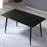 Load image into Gallery viewer, Sintered Stone Dining Table with Metal Legs - 140x80 cm