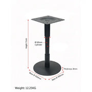 Arabian Mall Sleek Black Commercial Table Base (JP3113) - Heavy Duty Metal