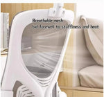 Load image into Gallery viewer, SLEEPHEAD® Home Office Desk Chair, Ergonomic Mid-Back Mesh Office Chair， Comfortable Lumbar Support, Comfy Flip-up Arms for Home, Bedroom, Study, Student (white)