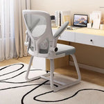 Load image into Gallery viewer, SLEEPHEAD® Home Office Desk Chair, Ergonomic Mid-Back Mesh Office Chair， Comfortable Lumbar Support, Comfy Flip-up Arms for Home, Bedroom, Study, Student (white)