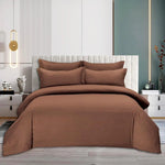 Load image into Gallery viewer, Sleeping Bear 6-Piece Luxury King Size Cotton Bedsheet - Quilt Cover Set | 1 Fitted 200 * 200 Sheet + 1 Quilt Cover + 4 Pillow Cases (Beige)