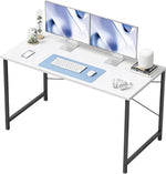 Load image into Gallery viewer, Small Computer Desk – Modern Home Office Writing Desk (White)