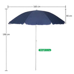 Load image into Gallery viewer, Small Patio Outdoor/ Beach Umbrella without Base