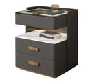Load image into Gallery viewer, Smart Bedside Cabinet with LED Mirror, Wireless Charging &amp; BT Speaker-GCC Home Center