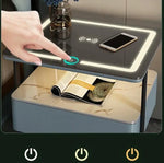 Load image into Gallery viewer, Smart Bedside Table with Wireless Charging and 3 Different color of LED Touch changing-GCC Home Center