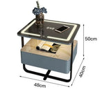 Load image into Gallery viewer, Smart Bedside Table with Wireless Charging and 3 Different color of LED Touch changing-GCC Home Center