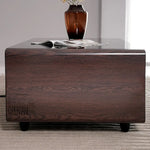 Load image into Gallery viewer, Smart Coffee Table with Built-in Fridge, Wireless Charging &amp; Bluetooth Speaker – Wooden/Brown Finish