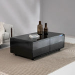 Load image into Gallery viewer, Smart Coffee Table with Built-in Fridge, Wireless Charging &amp; Bluetooth Speaker – Wooden/Brown Finish