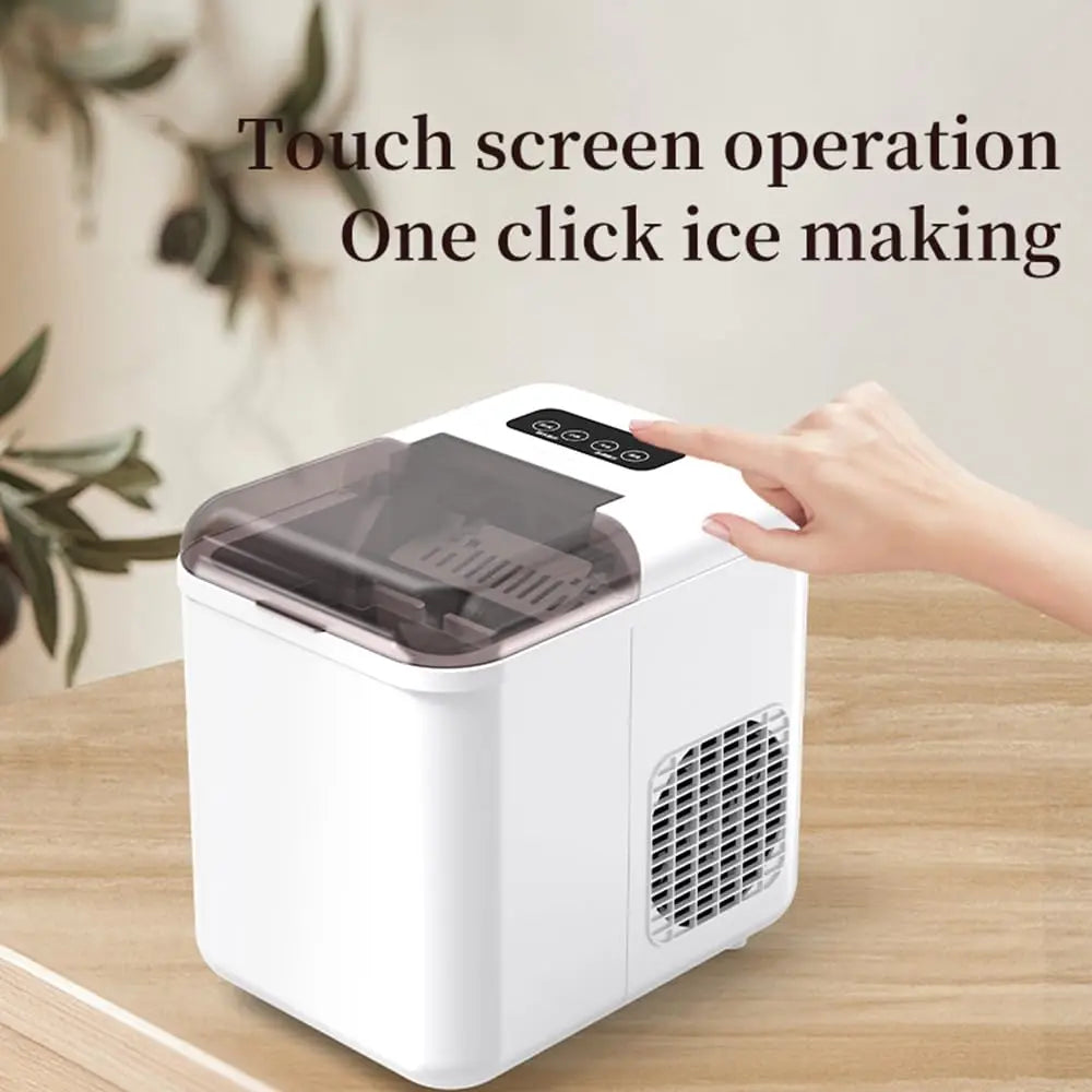 Smart Ice Maker, Fast 6-8 Min Ice Production Machine, APP Remote Control Ice Maker with Automatic Cleaning, Compact Countertop Design for Home Office Kitchen, Energy Efficient Ice Machine