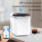 Load image into Gallery viewer, Smart Ice Maker, Fast 6-8 Min Ice Production Machine, APP Remote Control Ice Maker with Automatic Cleaning, Compact Countertop Design for Home Office Kitchen, Energy Efficient Ice Machine