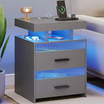 Load image into Gallery viewer, Smart LED Nightstand with Charging Station (45 x 40 x 60 cm)