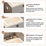 Load image into Gallery viewer, Smart Makeup Vanity Table Set with LED Mirror, Bluetooth Speaker, and Wireless Charging-GCC Home Center