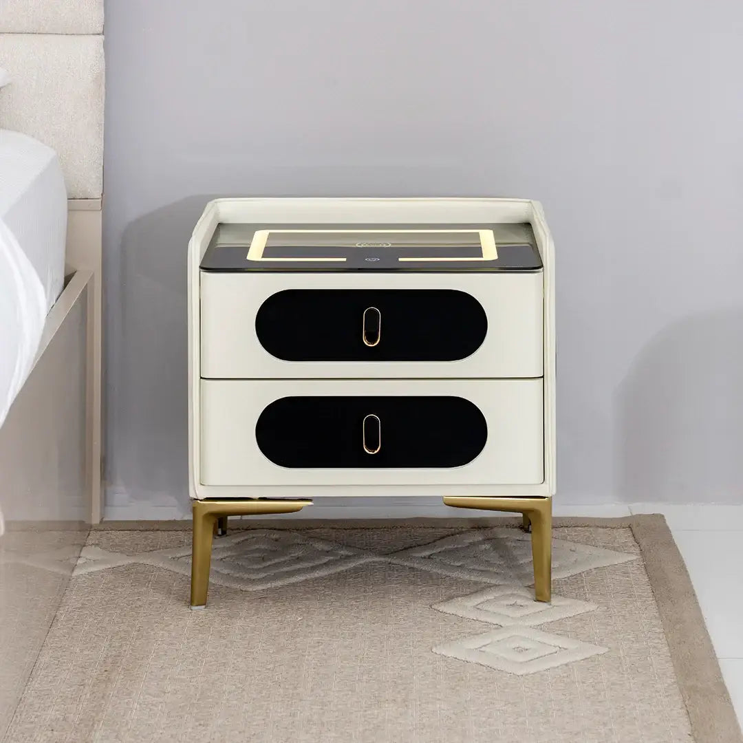 Smart Night Stand With Wireless Charging And Bluetooth Speakers