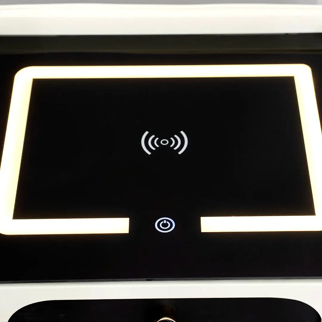 Smart Night Stand With Wireless Charging And Bluetooth Speakers