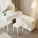 Load image into Gallery viewer, Smart Vanity Dressing Table with LED lighted Makeup Mirror and Smart Side Cabinet-GCC Home Center