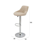Load image into Gallery viewer, Soft Velvet Fabric Bar Chair