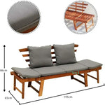Load image into Gallery viewer, Solid Acacia Wood Sofa Outdoor-GCC Home Center