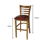 Load image into Gallery viewer, Jilphar Furniture Solid Beech Wood High Bar Chair JP1004B-GCC Home Center