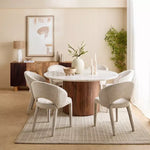 Load image into Gallery viewer, Solid Wood 4-Door Sideboard with Rattan