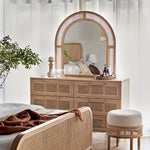 Load image into Gallery viewer, Solid Wood 6-Drawer Dresser With Mirror, Luxury Dressing Table For Organized Storage-GCC Home Center