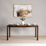 Load image into Gallery viewer, Solid Wood 6-Seater Dining Set – Brown