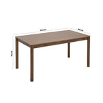 Load image into Gallery viewer, Solid Wood 6-Seater Dining Set – Brown