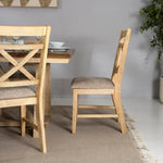 Load image into Gallery viewer, Solid Wood 6-Seater Dining Set – Oak &amp; Peanut